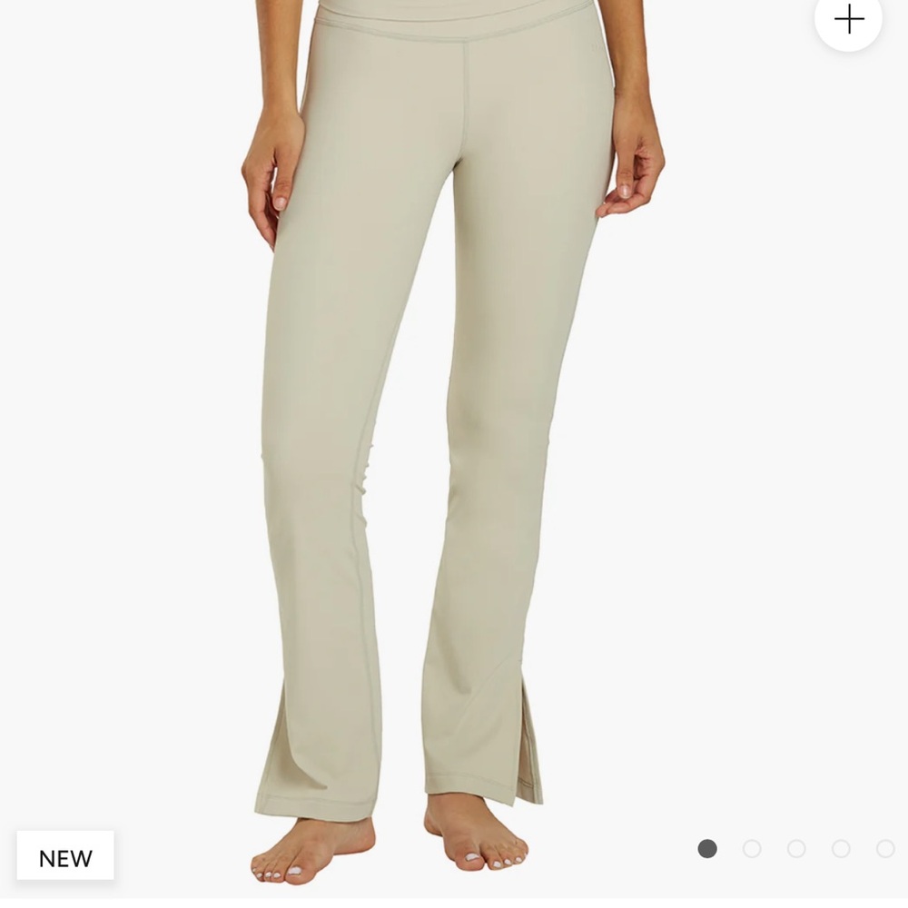 Cream Yoga Angel Flare Pants in BLACK 🖤